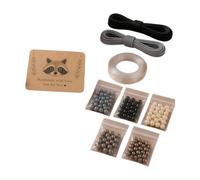 Colcolo Bracciale in Perline Fatto a Mano Kit Bracciale Gioielli Perline Corde con Utensile Dedicato Guida per Infilare E di, Kit Per Braccialetto Fai-da-te Con Ciondolo A Forma Di Procione