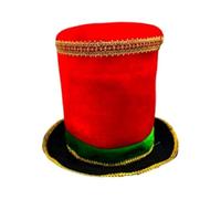 Colcolo Cappello da Schiaccianoci, Costume da Soldato Batterista per Travestimenti Band Major Mardi Gras, Rosso