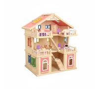Colcolo Casa Delle Bambole in Gioco Casa Principessa Casetta Gioco Educativo con Livelli Spaziosi E Dettagli Realistici Adatta a Imitazione Quotidiana di Storie Attività Prescolari, Colorato
