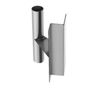 Colcolo Cazzuola angolare con manico ergonomico, coltello per angoli in acciaio inossidabile, attrezzo per angoli in cartongesso per progetti fai da te, Z Shape 10x5.3cm