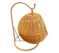 Colcolo Cesto Intrecciato Decorativo Multiuso, Portafrutta Da Appendere, Ideale per Organizzare