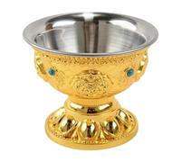 Colcolo Ciotola in ottone, ciotola per acqua decorativa, ornamento Feng Shui, per feste di inaugurazione della casa, per il, per acqua santa e
