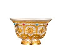 Colcolo Ciotola per la Preghiera con Acqua Santa, Contenitore per Il del Buddha, Ciotola per Le offerte di Acqua Buddista tibetana, Style B