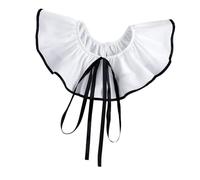 Colcolo Colletti finti Mantella per abito estivo in poliestere resistente bianco Accessori per abiti