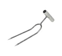 Colcolo Coltivatore Manuale da Giardino, Arieggiatore per Prato, per Smuovere Il Terreno, Manico Ergonomico in Acciaio, Presa, Coltivatore