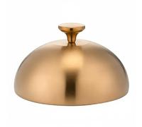 Colcolo Copertura Piatti Rotonda Coperchio Cloche Manico Termoisolante Resistente Agli Urti Scottature Adatta per Buffet Ristorazione Cucina Casa, Oro, 26CM
