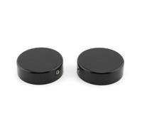 Colcolo Coppia di Rivestimenti Decorativi per in Alluminio Coperchi Rotondi a Basso Profilo per Modelli XL1200C XL1200S XL1200X XL1200XS 1988-2015 Pannelli di, Nero