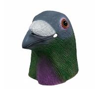 Colcolo Copricapo Uccello Maschera Testa Animale Costume Lattice Accessorio Traspirante Confortevole Adatto a Feste di Travestimento Performance Social Network Carnevali, Piccione Colorato