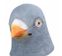 Colcolo Copricapo Uccello Maschera Testa Animale Costume Lattice Accessorio Traspirante Confortevole Adatto a Feste di Travestimento Performance Social Network Carnevali, Piccione Grigio