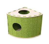 Colcolo Cuccia per Gatti Che Protegge I Mobili, Tiragraffi Portatile con Superficie Antiscivolo, Rifugio a Forma di Grotta per Gattini, Verde