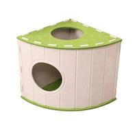 Colcolo Cuccia per Gatti Che Protegge I Mobili, Tiragraffi Portatile con Superficie Antiscivolo, Rifugio a Forma di Grotta per Gattini, Beige