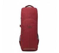Colcolo Custodia per Strumento a Fiato Elettronico Borsa Zaino Doppio Alloggiamento Materiale Nylon Imbottito con Fissaggi Interni per Stabilità E, Array, Rosso