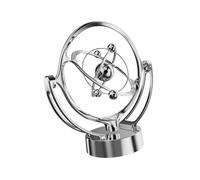 Colcolo Decorazione Giocattolo da Tavolo in Movimento, Macchina Artigianale, Ornamento per Appassionati di Scienza, Compleanno, Tavolo, Porta TV, Piano di, Argento