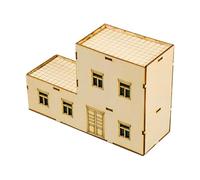 Colcolo Decorazione per casa in Miniatura in 1/72, Modello di Edificio paesaggistico in 3D, Modello di Scena architettonica Fai da Te, per Regalo di, Style E