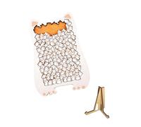 Colcolo di Legno Irregolari per Adulti, a Forma di Animale, creativi per Il Ringraziamento, Gattino Cubo