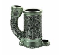 Colcolo Dice Mug Tazza da Dadi Accessorio con Rullo Integrato in Resina Decorazione Artistica Vantaggio Termico Adatto per Gruppi di Giocatori Ambientazioni Fantasy , Ciano , Tazza Singola