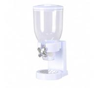 Colcolo Dispenser da Piano in Acrilico Trasparente Grande Capacità Dispenser con Base e Raccoglitrice Ermeticamente Sigillato per, Bianco, 3.5L