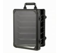 Colcolo Display Case Scatola Espositiva Contenitore Vetrinetta Cassa Robusta con Chiave Compartimenti Regolabili E Sportello Trasparente Adatto per