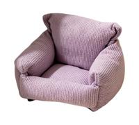Colcolo Divano per Casa delle Bambole in 1:12, Accessori per Appassionati del Fai da Te, Poltrona Versatile per L'arredamento della Stanza, Viola