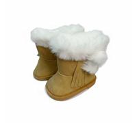 Colcolo Doll Booties Mini Stivaletti Bambola Scarpe da Collezione Accessori con Imbottitura Soffice E Suola Robusta Idonei a Esposizioni Giochi Tematici Scatti Scenografici d'Inverno , Kaki , 7CM