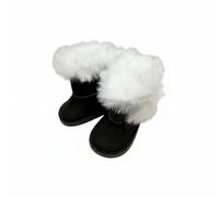 Colcolo Doll Booties Mini Stivaletti Bambola Scarpe da Collezione Accessori con Imbottitura Soffice E Suola Robusta Idonei a Esposizioni Giochi Tematici Scatti Scenografici d'Inverno , Nero , 5.5CM