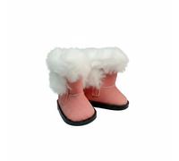 Colcolo Doll Booties Mini Stivaletti Bambola Scarpe da Collezione Accessori con Imbottitura Soffice E Suola Robusta Idonei a Esposizioni Giochi Tematici Scatti Scenografici d'Inverno , Rosa , 5.5CM