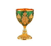 Colcolo Elegante Da Vino in Stile Vintage, con Decorazioni a Rilievo E Un Piccolo Motivo Floreale, Ideale Come Regalo per Matrimoni, Cerimonie di, Verde