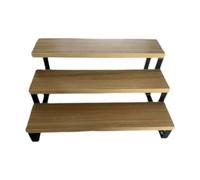Colcolo Espositore in Legno per Gioielli, espositore Decorativo per Cupcake, scaffale per riporre Giocattoli, per Tavolo da Bar, Marrone