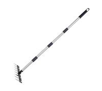 Colcolo Estirpatore per Erbacce, Attrezzo da Giardino con 8 Denti per Smuovere Il Terreno, Impugnatura Comoda, Diserbante Manuale per Agricoltura E Giardino, Palo a 4 Sezioni