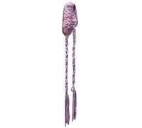 Colcolo Fascia per capelli boho da donna, foulard lavorato a maglia, foulard per la testa, per ragazze, per feste in maschera, Viola Chiaro