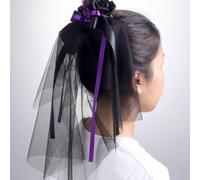 Colcolo Fascia per Capelli con Nero per Acconciatura Chic Adatto per Festa Halloween Gotico E Performance Artistica