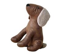 Colcolo Fermaporta decorativo a forma di cane, in tessuto, con peluche, per interni, per ufficio, dormitorio e posto di lavoro, in Piedi