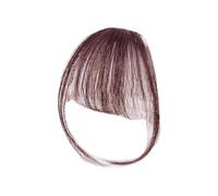 Colcolo Frangia finta per capelli, fermaglio per capelli con frangia per uso quotidiano, Marrone scuro