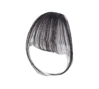 Colcolo Frangia finta per capelli, fermaglio per capelli con frangia per uso quotidiano, nero