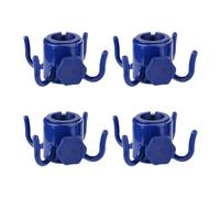 Colcolo Gancio per Asta da Ombrellone a 4 Punte, Multifunzionale, Compatto, Diametro Centrale 3 Cm, Adatto Universalmente, 4pc Blu