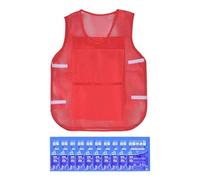 Colcolo Gilet Estivo Rinfrescante per Adulti, Indumento Rinfrescante per Le Giornate Calde, Ideale per Picnic, Lavoro Ed Escursioni, Rosso