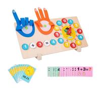 Colcolo Giocattoli matematici per contare con le dita, gioco educativo, graziosi blocchi di conteggio 2 in 1, orologio didattico da tavolo, per,