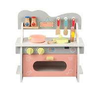 Colcolo Giocattolo in Legno Compatta Manopole Girevoli Interattive, Giocattolo con Accessori, Educativa, Gioco di Ruolo, per Scuola Dell'infanzia, Colorata A