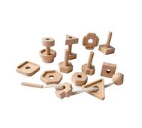 Colcolo Giocattolo in Legno per Allacciare, Portatile, Impilabile, Puzzle di Forme, Giocattolo Sensoriale per Bambini E Bambine, Regalo di Compleanno