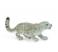 Colcolo Giocattolo in Tessuto Animale Selvatico Figurina Dettagliata Struttura Compatta Edutiva Realista Ideale per Collezione Progettazione Scenica Ambientazioni Didattica, Snow Leopard L 1494