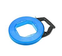 Colcolo Guida Cavo Elettrico Nastro Tirafili Passacavi Filo Guida Estrattore Cavi Design Compatto Facile da Trasportare Recupero Rapido Del Nastro Maggiore, Manuale Con Avvolgicavo Blu E Maniglia