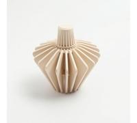 Colcolo Imbuto Regolabile per Infusione Manuale Caffè Dripper Portafiltro Pieghevole con Supporto per Filtro Carta in Plastica Alimentare PA66 Angolo, Array, Bianco Riso