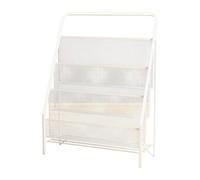 Colcolo Kids Bookshelf Organizzatore a 3 riviste di scuola in età prescolare in classe di lettura della camera da letto per la lettura del, Bianco