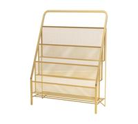 Colcolo Kids Bookshelf Organizzatore a 3 riviste di scuola in età prescolare in classe di lettura della camera da letto per la lettura del, D'oro