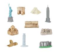 Colcolo Kit di Costruzione di Monumenti Pezzi, Modello Architettonico in Miniatura, Materiale Durevole Ed per La Collezione Scolastic, 10 Pezzi