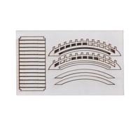 Colcolo Kit di montaggio per modelli di edifici fai da te, decorazione per micro paesaggio, regalo divertente in scala 1/50 per appassionati e collezionisti, Arch Bridges B