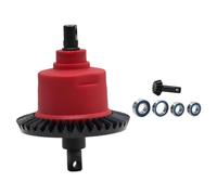 Colcolo Kit differenziale per Auto RC, Accessori di Ricambio Premium, Leggero e Robusto, in Metallo per 1/10 Rally Slash, Rosso Anteriore