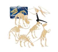 Colcolo Kit Dinosauro Scheletro Assemblabile Giocattolo Educativo Puzzle Modello Plastica Paleontologia Montaggio Interattivo con Esposizione da Scrivania Adatto per Bambini Aula Casa