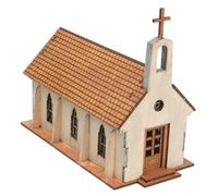 Colcolo Kit Modello di chiese in Legno, Robusto arredo per la casa, Artigianato, Regalo di Compleanno e Creativo, Ornamento per Layout scenico per