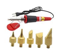 Colcolo Kit per Saldatura Elettrica con Cavo, 5 Punte E Supporto, Pirografo per Intagliare Zucche, Lavorazione Del Metallo E Del Legno.